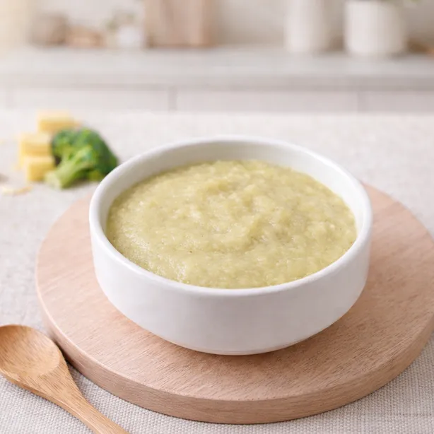 Bubur Salmon Brokoli Keju 