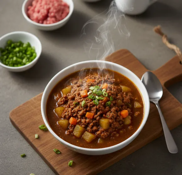 Semur Daging Cincang Labu Siam