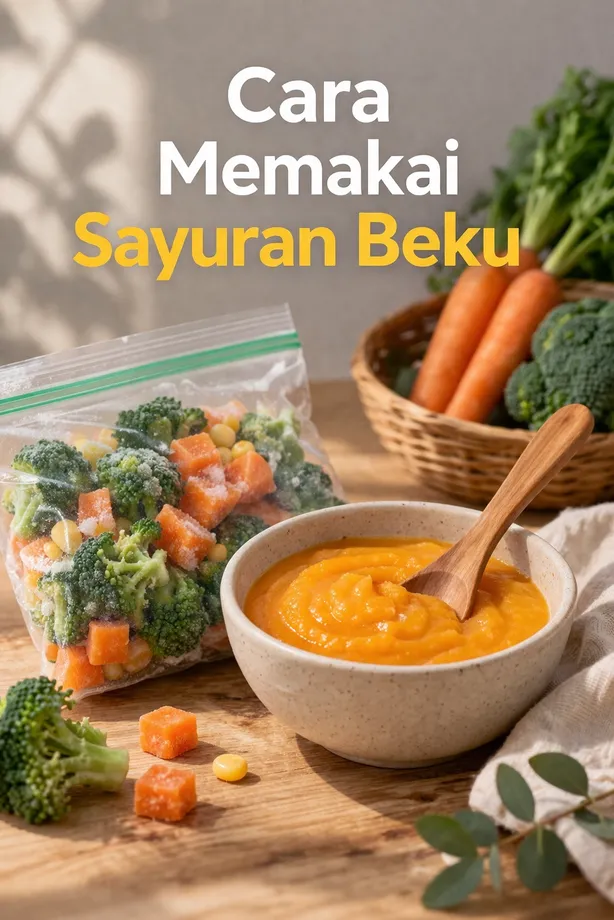 Memakai Sayuran Beku Untuk MPASI