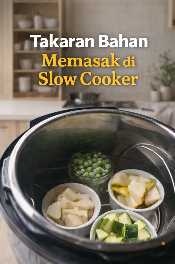 Takaran Bahan di Slow Cooker