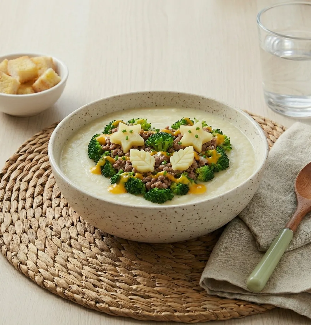 Tim Kentang Daging Cincang & Brokoli