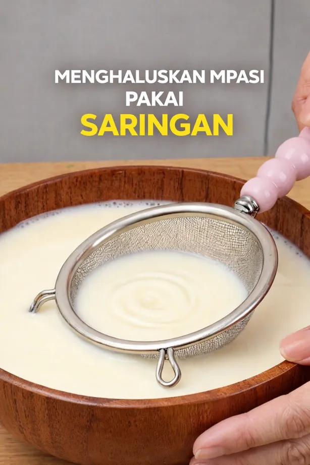 Cara Menghaluskan MPASI Pakai Saringan